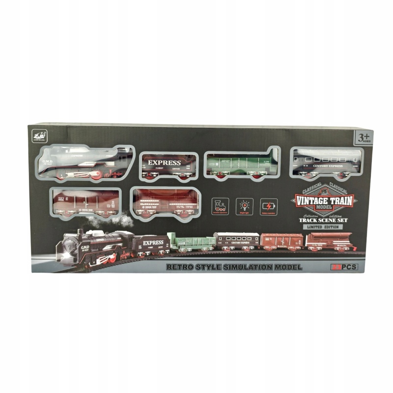 KOLEJKA NABATERIE 2856, Kolejki, tory wyścigowe, parkingi, Zabawki