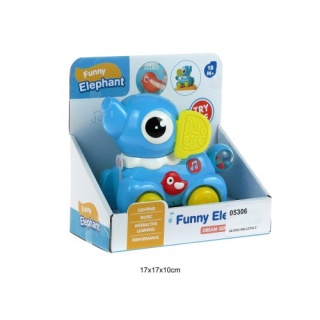 SŁONIK MALUCHA Z DŹWIĘKAMI 3502, Dla najmłodszych, Zabawki