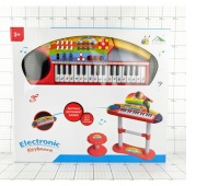 PIANINKO Z KRZESEŁKIEM W KARTONIE 4643, Instrumenty muzyczne, Zabawki