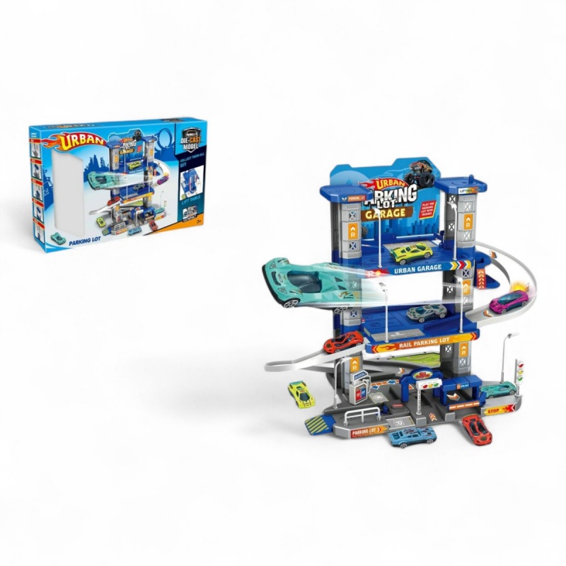 PARKING ZESTAW 7861, Kolejki, tory wyścigowe, parkingi, Zabawki