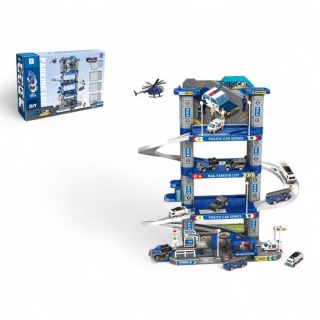 PARKING POLICYJNY 7878, Kolejki, tory wyścigowe, parkingi, Zabawki