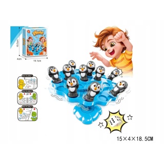 GRA ZRĘCZNOŚCIOWA PINGWINY 8141, Kreatywne, Zabawki