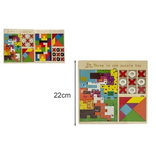 UKŁADANKA DREWNIANA 8738, Drewniane, Zabawki