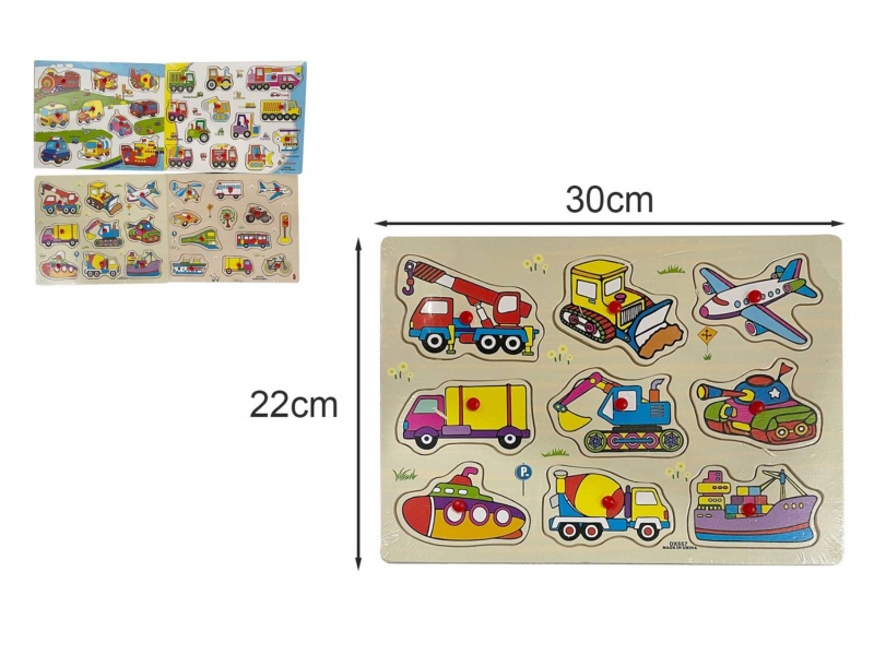 UKŁADANKA DREWNIANA 8752, Drewniane, Zabawki