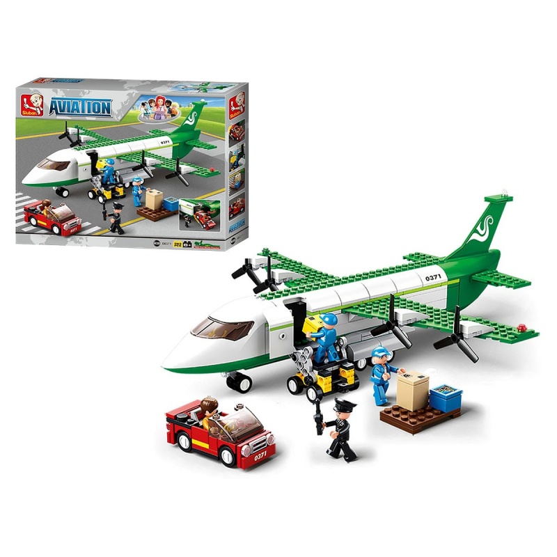 KLOCKI SLUBAN LOTNISKO 383EL. 9487, Klocki, Zabawki