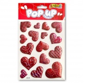 Kolori Naklejki metaliczne PUP-2307 Red Hearts