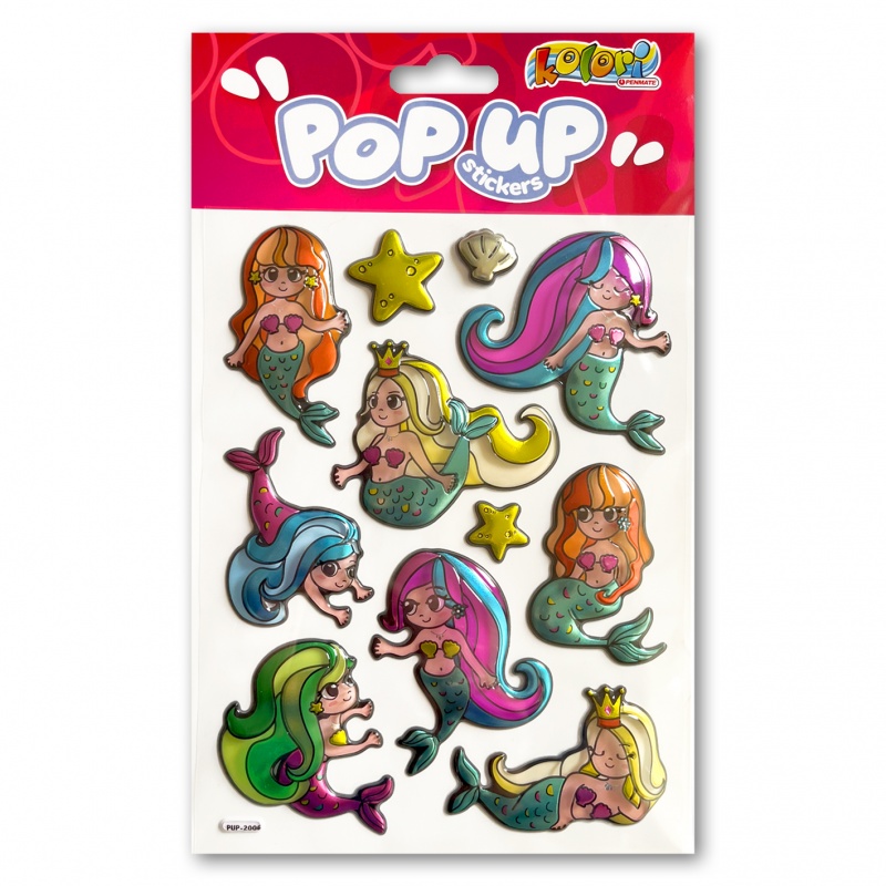 Kolori Naklejki metaliczne PUP-2006 Mermadis, Naklejki, Art. kreatywne
