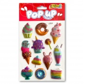 Kolori Naklejki metaliczne PUP-2601 Ice-cream, Naklejki, Art. kreatywne