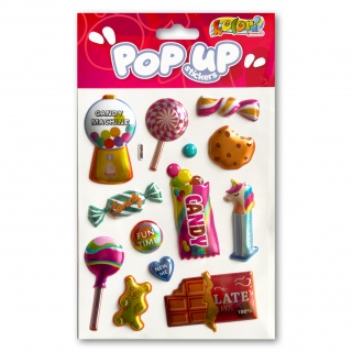 Kolori Naklejki metaliczne PUP-2602 Candies, Naklejki, Art. kreatywne