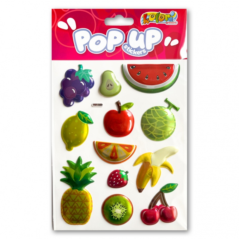 Kolori Naklejki metaliczne PUP-2603 Fruits, Naklejki, Art. kreatywne