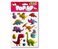 Kolori Naklejki metal.PUP-2606 Happy Dinosaurs