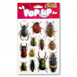 Kolori Naklejki metaliczne PUP-2506 Beetles, Naklejki, Art. kreatywne