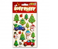 Kolori Naklejki Puffy SWPX-3202 Christmas Trees
