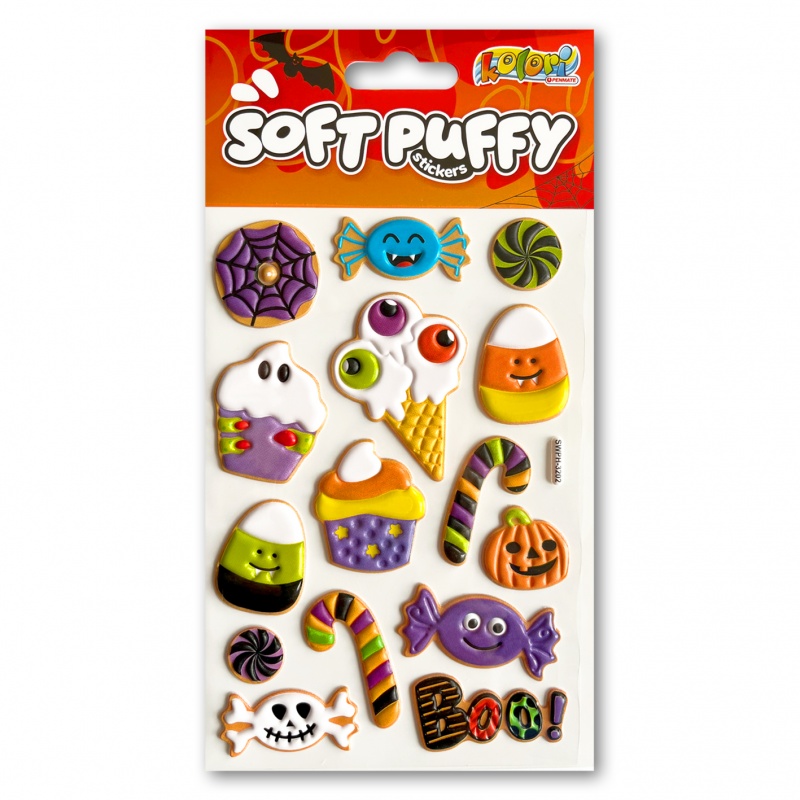 Kolori Naklejki Puffy SWPH-3202 Halloween Sweets, Naklejki, Art. kreatywne