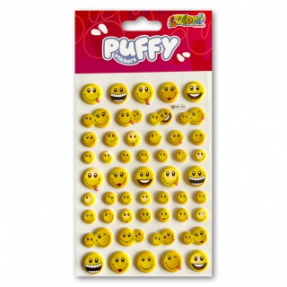 Kolori Naklejki Puffy SWP-302A Emoticon, Naklejki, Art. kreatywne