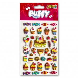 Kolori Naklejki Puffy SWP-308B Sweets, Naklejki, Art. kreatywne