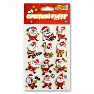 Kolori Naklejki Puffy SWPX1806 Emotion Santa Claus, Naklejki, Art. kreatywne