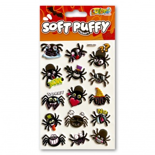 Kolori Naklejki Puffy SWPH-1805 Halloween Spiders, Naklejki, Art. kreatywne