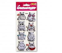 Kolori Naklejki Puffy SWP-1703 Emotion Hippo