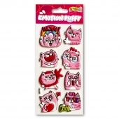 Kolori Naklejki Puffy SWP-1705 Emotion Cat, Naklejki, Art. kreatywne