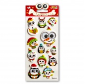 Kolori Naklejki Puffy SWPX-2002 Christmas Animals