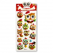 Kolori Naklejki Puffy SWPX-2004 Christmas Owis