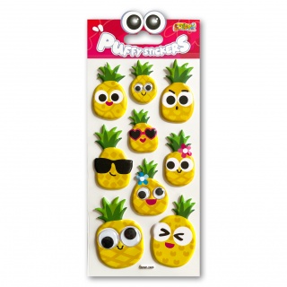 Kolori Naklejki Puffy SWP-2406 Pineapples Eyes, Naklejki, Art. kreatywne