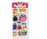 Kolori Naklejki Puffy SWP-2409 Cat Eyes, Naklejki, Art. kreatywne