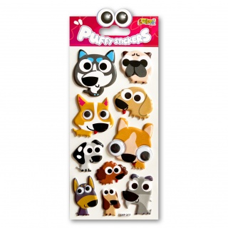 Kolori Naklejki Puffy SWP-2410 Dog Eyes, Naklejki, Art. kreatywne