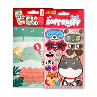 Kolori Naklejki Puffy SWP-3603 Fun with Doggi, Naklejki, Art. kreatywne