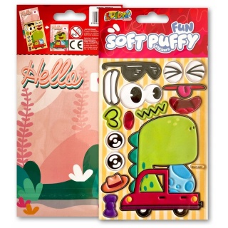 Kolori Naklejki Puffy SWP-3607 Fun with Dino, Naklejki, Art. kreatywne