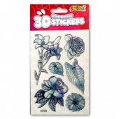 Kolori Naklejki 3D Transp.PUS-8205 Blue Flowers