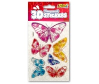Kolori Naklejki 3D Transp.PUS-8207 Six Butterflies, Naklejki, Art. kreatywne