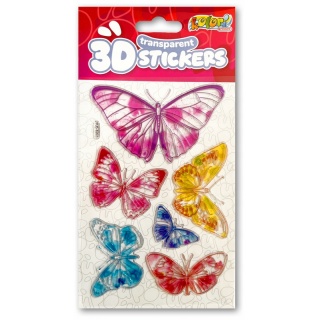 Kolori Naklejki 3D Transp.PUS-8207 Six Butterflies, Naklejki, Art. kreatywne