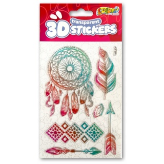Kolori Naklejki 3D Transp.PUS-8208 Dream Catcher, Naklejki, Art. kreatywne