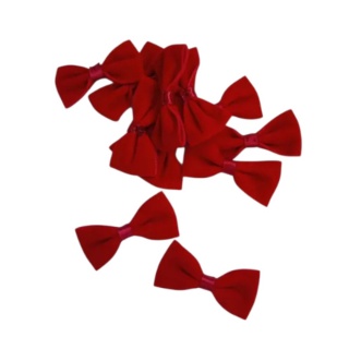 DEKORACYJNE KOKARDKI Z WELURU 4CM/6CM, Artykuły zdobnicze, Art. kreatywne