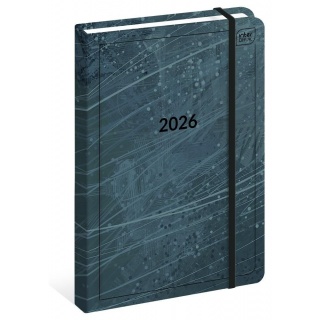 KALENDARZ A5 TYGODNIOWY MAT+UV STONE 2026, Tygodniowe, Kalendarze