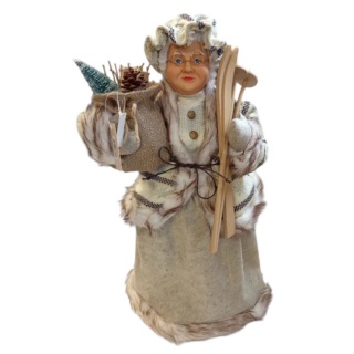 MIKOŁAJOWA 60CM Z NARTAMI, Boże Narodzenie, Art. świąteczne i okolicznościowe