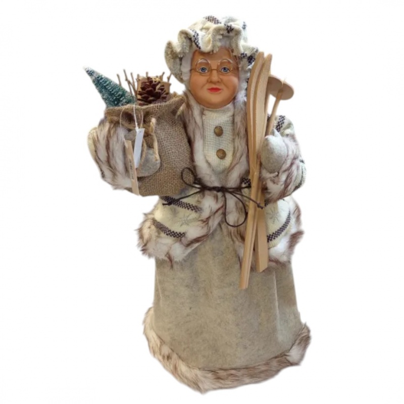 MIKOŁAJOWA 60CM Z NARTAMI MIKOŁAJOWA 60CM Z NARTAMI, Boże Narodzenie, Art. świąteczne i okolicznościowe