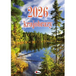 KALENDARZ 12-PLANSZOWY KRAJOBRAZY SM1 2026, Ścienne, Kalendarze