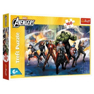 PUZZLE 160EL. SUPERMOCE /AVENGERS, 160 elementów, Puzzle