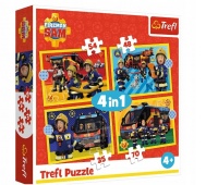 PUZZLE 4W1 STRAŻAK NA SYGNALE