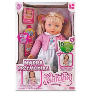 LALKA NATALIA MĄDRA PRZYJACI&Oacute;ŁKA 41CM 0614, Lalki, Zabawki