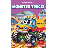 KOLOROWY ŚWIAT. MONSTER TRUCKI Z NAKLEJKAMI KOLOROWY ŚWIAT. MONSTER TRUCKI Z NAKLEJKAMI