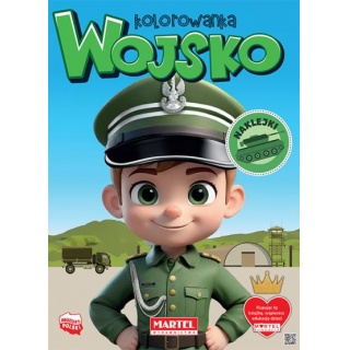 KOLOROWANKA WOJSKO Z NAKLEJKAMI, Kolorowanki, Książeczki