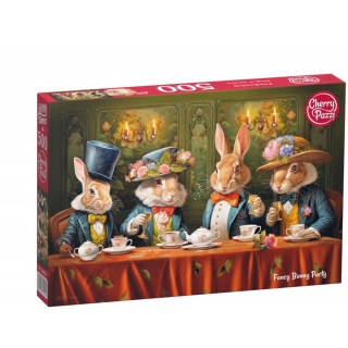 PUZZLE 500 CHERRYPAZZI FANCY BUNNY PARTY, 500 element&oacute;w, Puzzle