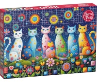 PUZZLE 1000 CHERRYPAZZI CUTE WHISKERS, 1000 element&oacute;w, Puzzle