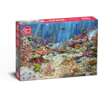PUZZLE 2000 CHERRYPAZZI CORAL REEF PARADISE, 2000 element&oacute;w, Puzzle