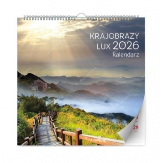 KALENDARZ ŚCIENNY LUX KRAJOBRAZY 2026, Ścienne, Kalendarze