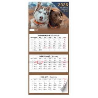 KALENDARZ TRÓJDZIELNY PREMIUM 2026, Ścienne, Kalendarze